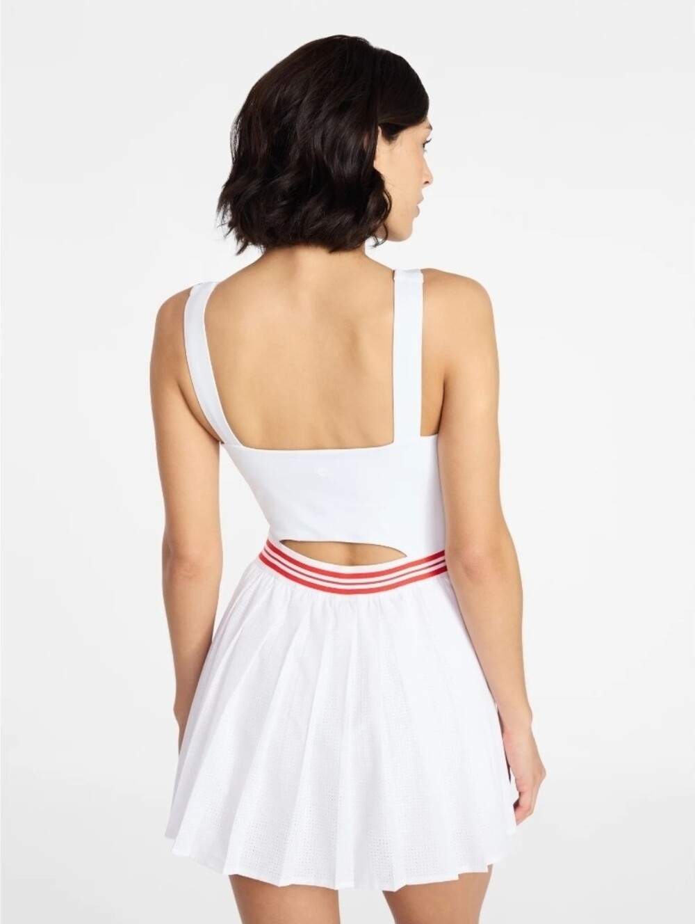 AVIA White Tennis Skirt with Red Stripe Waistband XL NWT
